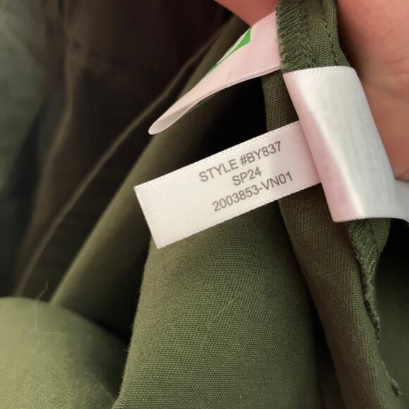 J. CREW Zip Front Chino Dress Utility Green {3T7} - Picture 6 of 6